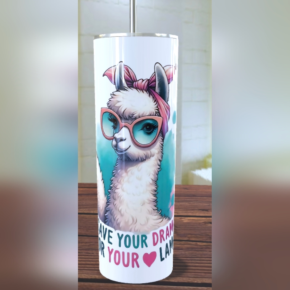 Save The Drama For Your Llama 20 Oz Tumbler Made To Order Nwot Save The Drama For Your Llama 20 Oz Tumbler Made To Order Nwot